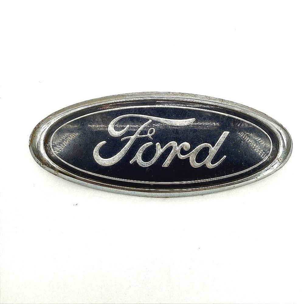Ford Emblem Oval Blue Chrome 5 3/4 Tailgate Badge VTG Logo